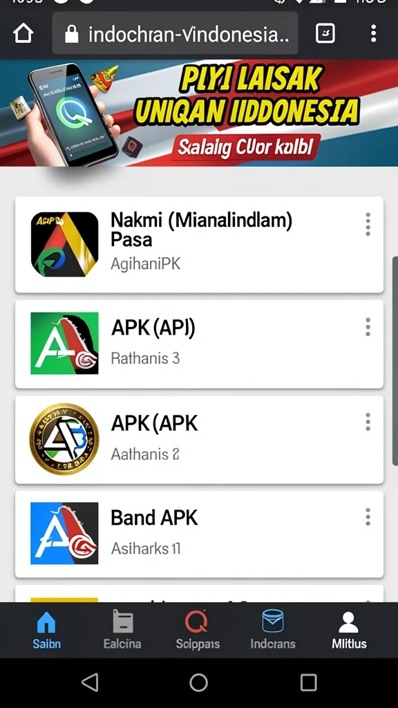 Tampilan utama aplikasi Download pelamis77 APK untuk Android yang intuitif dan efisien.