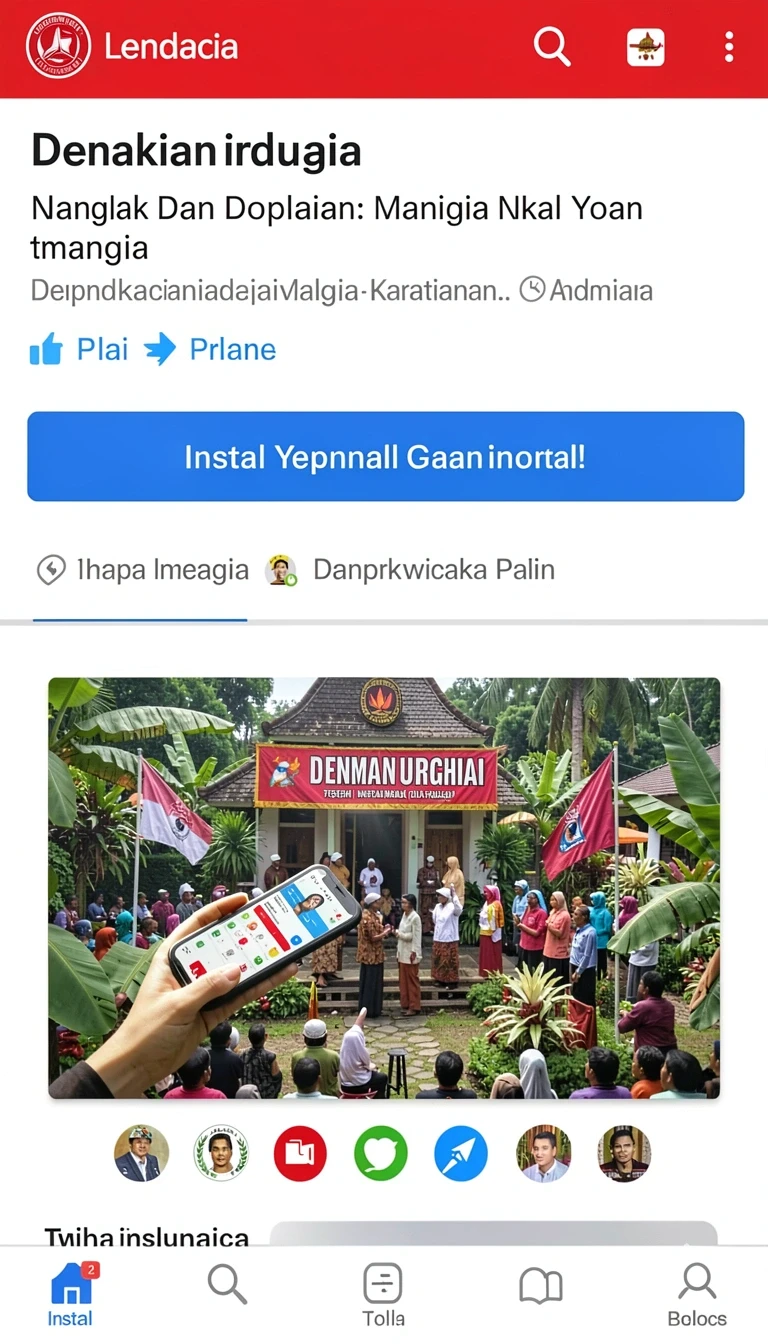 Tampilan utama aplikasi Review Aplikasi tegaltoto yang intuitif dan efisien.